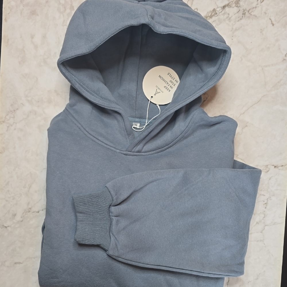 NWT Men's Blue Hoodie, Light Blue, Small